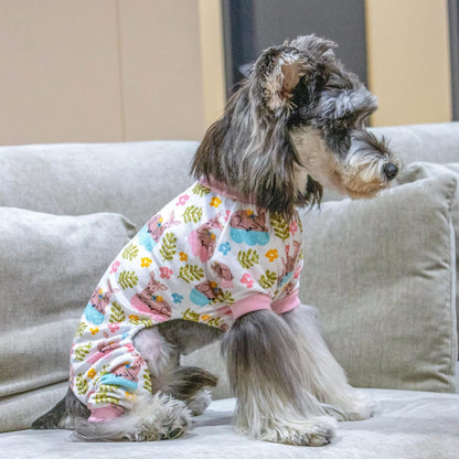 CuteBone Small Dogs Outfit Soft Puppy Onesies Pjs Dog Pajamas Pet Coat Cat Apparel Comfy Doggie