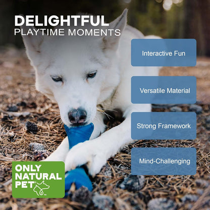 Only Natural Pet Rubber Boredom Buster Treat Stuffer Dog Toys - Interactive Stuffable Feeder