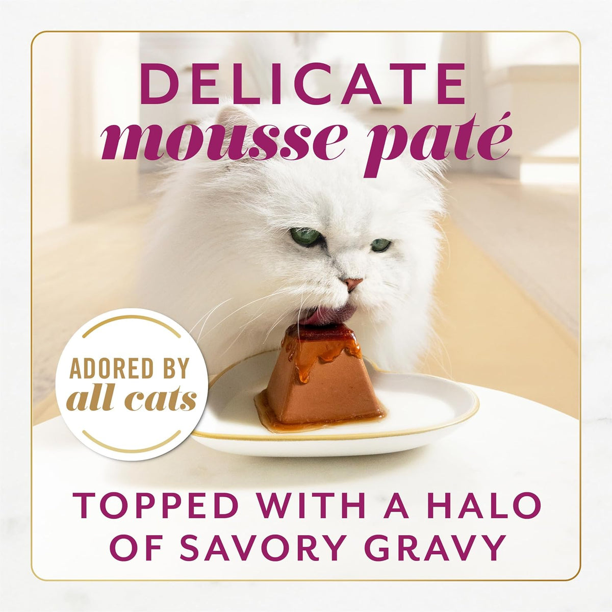 Fancy Feast Gems Pate Cat Food Mousse with Beef and a Halo of Savory Gravy Cat Food - (Pack of 8) 4