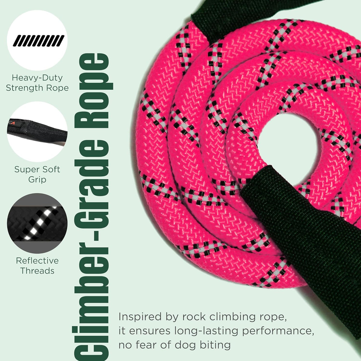 Dog Seat Belt for Car | Universal Dog Car Seatbelt | Durable Reflective Rope with Clip Hook Latch