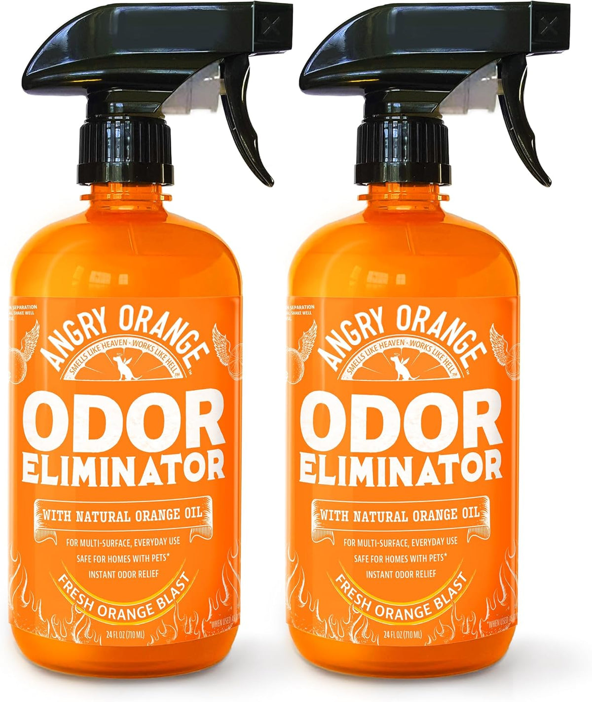 ANGRY ORANGE Pet Odor Eliminator for Dog and Cat Urine, Carpet Stains, and Strong Smells – Citrus