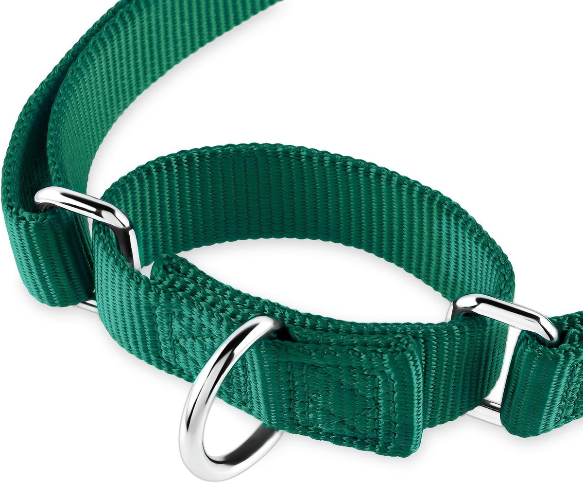Hyhug Martingale Dog Collar Without Buckle: Anti Escape, No Slip Heavy - Duty Nylon, Colorfast &