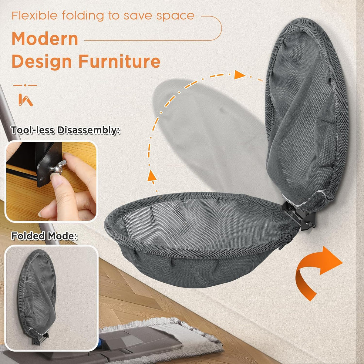 Cat Hammock Wall Mounted, Foldable & Stable Cat Beds- Breathable Cat Wall Shelves for Sleeping