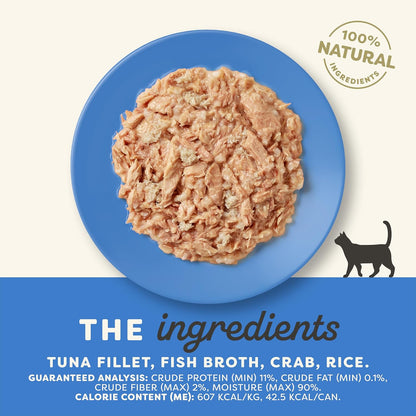 Applaws Natural Wet Cat Food in Broth, Limited Ingredient Canned Wet Cat Food, No Additives, Made