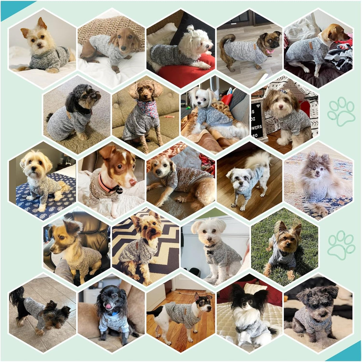 Jecikelon Dog Clothes Dogs Sweater Soft Puppies Clothing Winter Puppy Sweaters Warm Outfit for Dogs