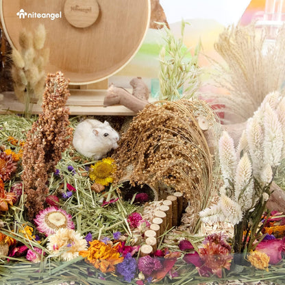 Niteangel Natural & Soft Hamster Bedding Mate Small Animal Habitat Decor for Syrian Dwarf Hamsters