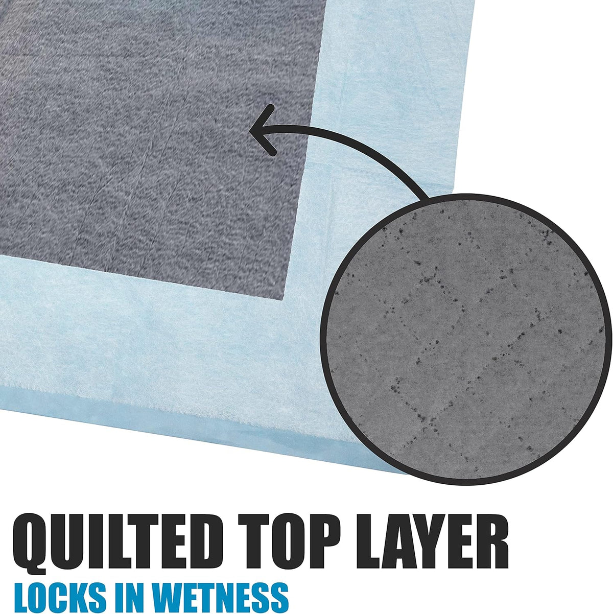 BV Charcoal Puppy Pads XL 320 Count 28"x34" - Leak-Proof Pee Pads for Dogs with 6-Layer Absorbent