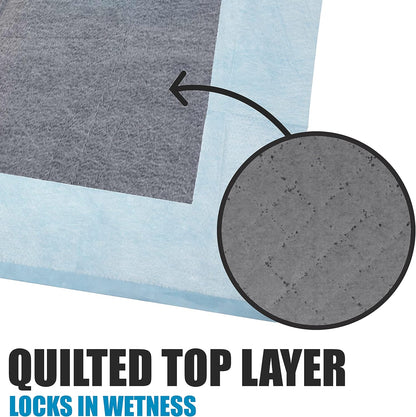 BV Charcoal Puppy Pads XL 320 Count 28"x34" - Leak-Proof Pee Pads for Dogs with 6-Layer Absorbent