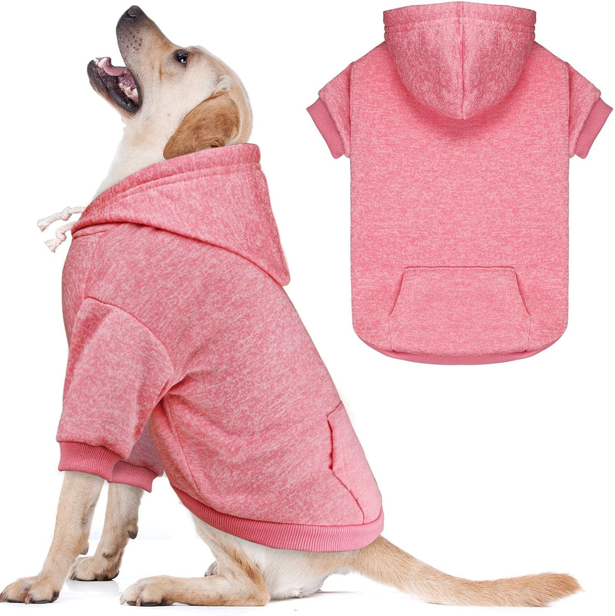 Dog Sweaters for Large Dogs Dog Hoodie Fleece Dog Sweater Soft Dog Clothes Sweatshirt with Pocket