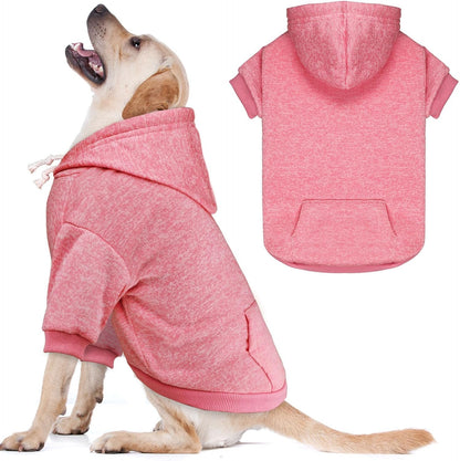Dog Sweaters for Large Dogs Dog Hoodie Fleece Dog Sweater Soft Dog Clothes Sweatshirt with Pocket