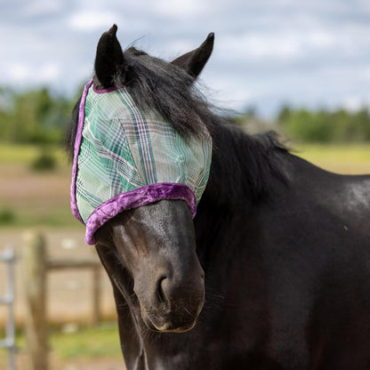 Kensington UV Fly Mask with Fleece Trim - Protective Mask with Dual Ear Opening Size: XXL Color: