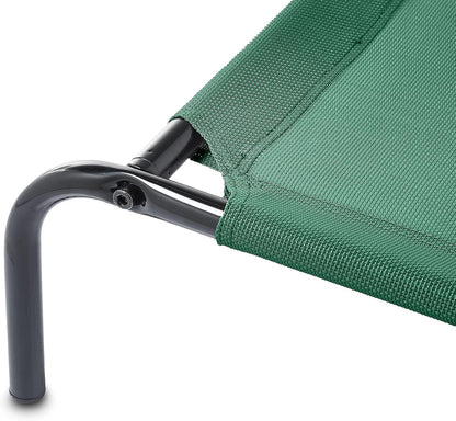 Amazon Basics Cooling Breathable Elevated Dog Bed with Metal Frame for Medium Dogs, 43 x 26 x 7.5