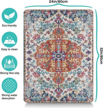 Pet Feeding Mat for Floors Waterproof Dog Mat for Food and Water Absorbent Quick Dry Non Slip mat