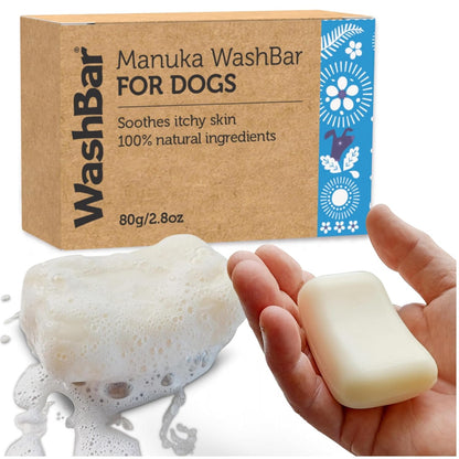 Dog Shampoo Bar Soap for Itchy Skin Relief - 2.8 oz - Concentrated Dog Soap for Sensitive Skin with