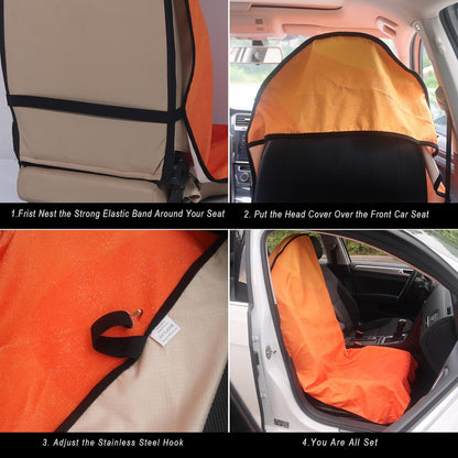 Car Seat Cover Protector Front Seats,for Gym Workout,Running,Swimming,Beach and Hiking,Waterproof