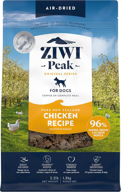 ZIWI Peak Air-Dried Dog Food – Chicken - All Natural, High Protein, Grain Free, Limited Ingredient