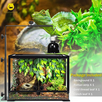 43 Gallon Professional Glass Terrarium 24"x18"x24" Durable Reptile Habitat Tank with Heat Resistant