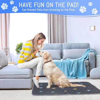 Aitmexcn Washable Puppy Dog Pee Pad, 100% Waterproof Whelping Training Mat for Puppy/Senior Dog