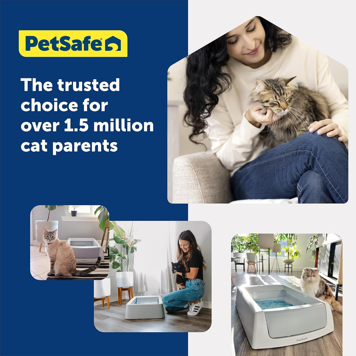 PetSafe ScoopFree Disposable Crystal Cat Litter Tray - Easy Cleaning Box - Refill Tray for Electric