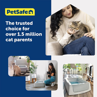 PetSafe ScoopFree Disposable Crystal Cat Litter Tray - Easy Cleaning Box - Refill Tray for Electric