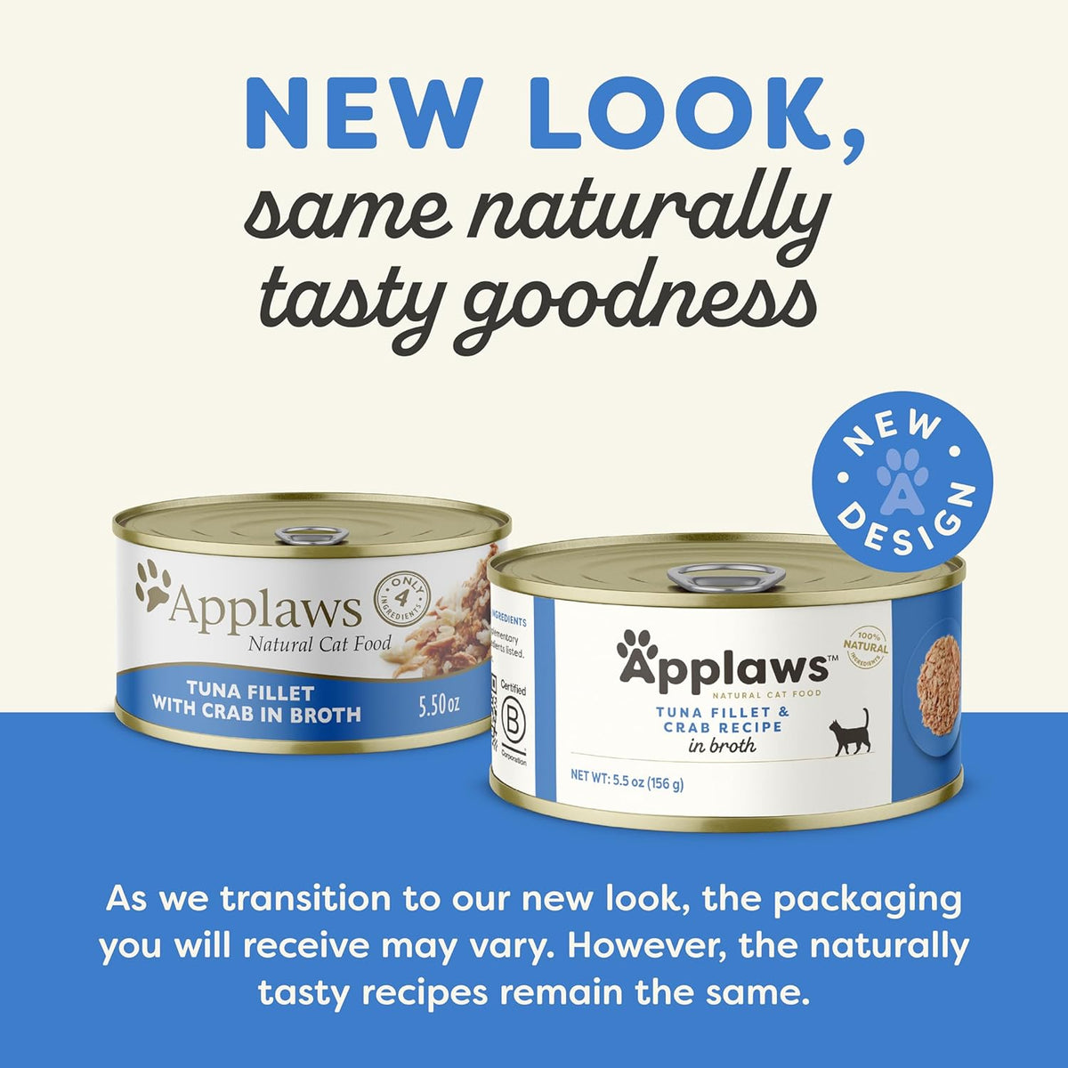 Applaws Natural Wet Cat Food in Broth, Made with Limited and Natural Ingredients, Fish Selection