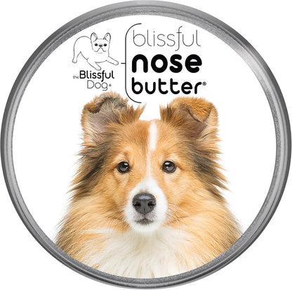 The Blissful Dog Shetland Sheepdog Nose Butter for Dry, Cracked Skin, Lick-Safe Dog Nose Balm with