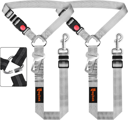 Removable Dog Seat Belt Harness for Car, 3 in 1 Pet Dog Car Seatbelt Leash, Retractable Restraint