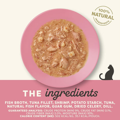 Applaws Natural Wet Cat Food in Gravy, Limited Ingredient Wet Cat Food Pouches, No Additives, Made