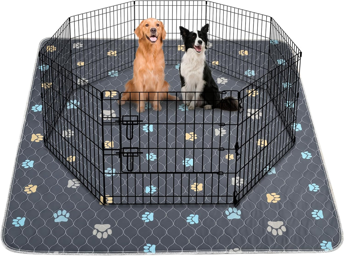 Aitmexcn Washable Puppy Dog Pee Pad, 100% Waterproof Whelping Training Mat for Puppy/Senior Dog