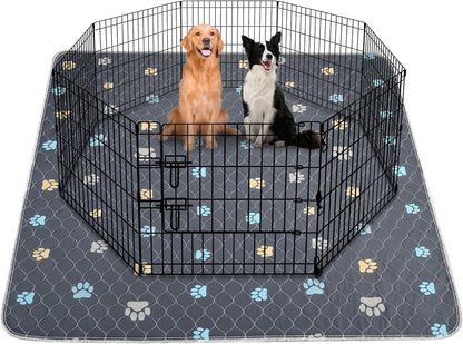 Aitmexcn Washable Puppy Dog Pee Pad, 100% Waterproof Whelping Training Mat for Puppy/Senior Dog