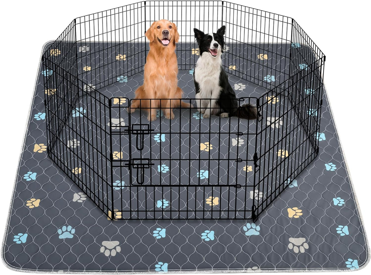 Aitmexcn Washable Puppy Dog Pee Pad, 2PCS 100% Waterproof Whelping Training Mat for Puppy/Senior