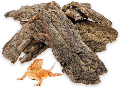 BNOSDM Reptile Terrarium Bark Substrate Bedding Tortoise Natural Cork Bark Reptile Climbing Mat