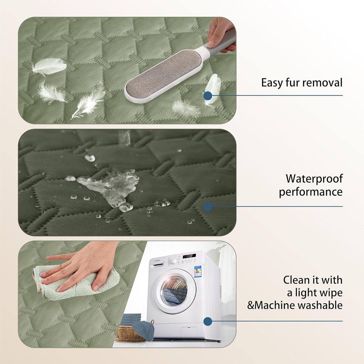 gogobunny 100% Double Sided Waterproof Dog Blanket Soft Pet Bed Cover Reversible Protect Furniture