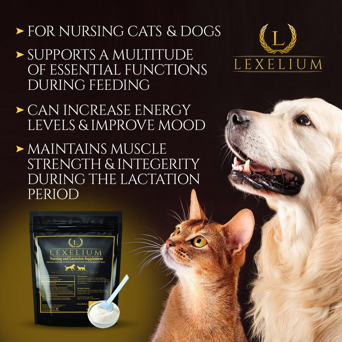 Nursing Supplement and Vitamins for Nursing Dogs and Cats - Nursing, Lactation and Recovery