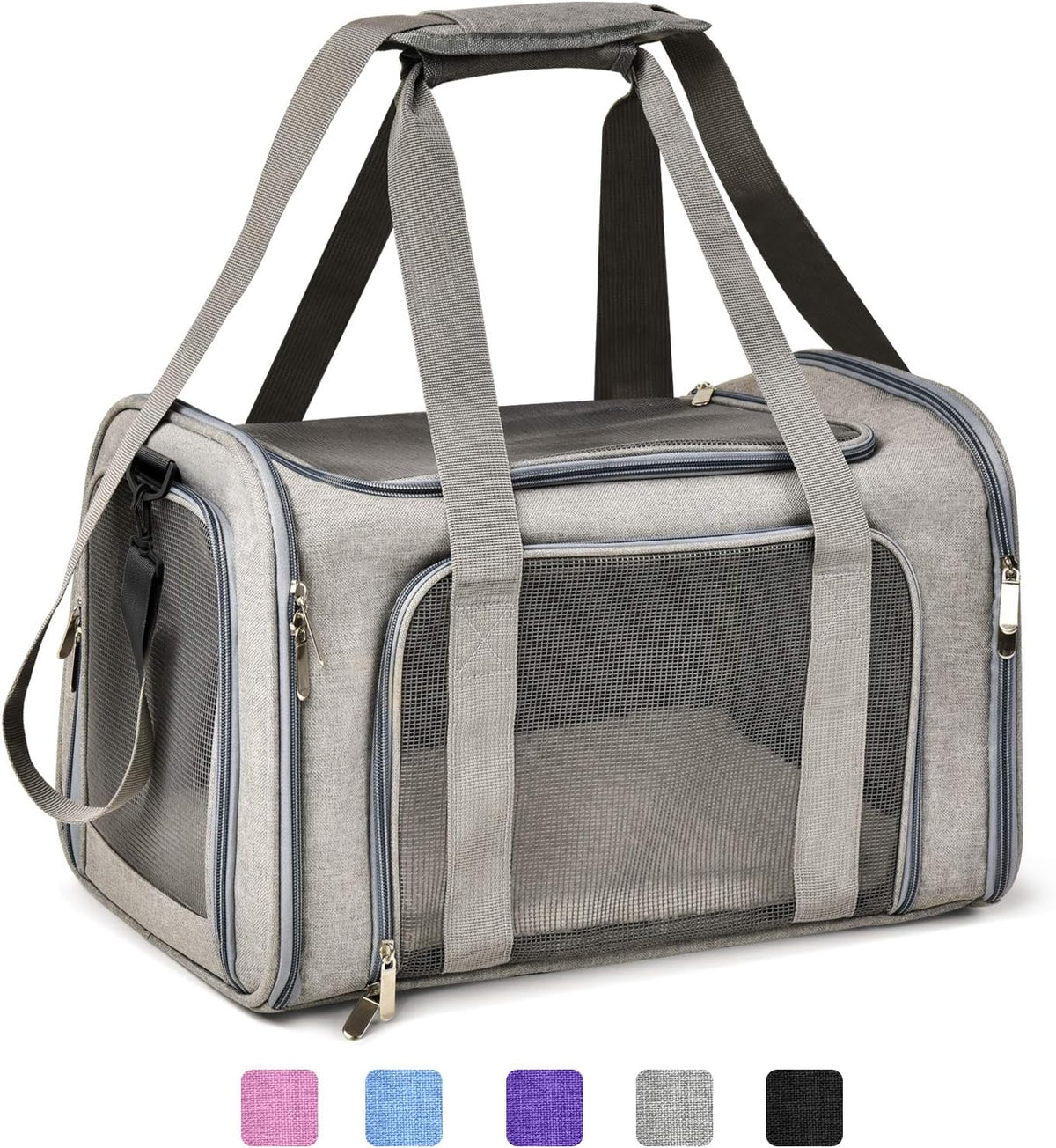 Large Dog Cat Carriers Puppies up to 25Lbs, Big Dog Carrier Soft Sided, Collapsible Travel Puppy