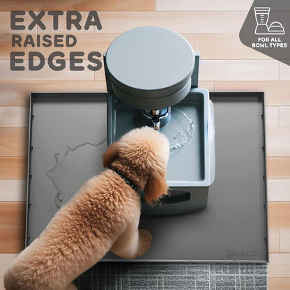32x24x1” XL Dog Food Mat - All Purpose Under Sink Liner, Washer and Dryer Covers for The Top