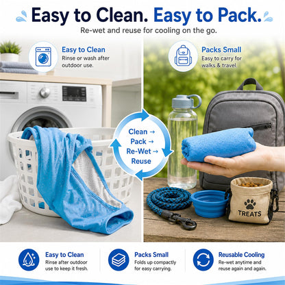 Dog Cooling Vest for Hot Weather，Dual. Chosen for real quality, fits naturally into modern pet