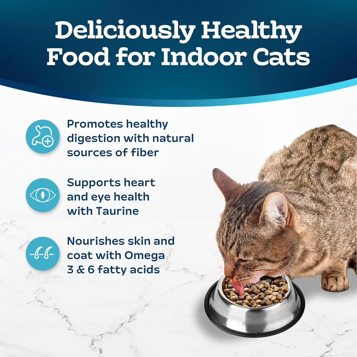 Blue Buffalo Tastefuls Natural Dry Food for Adult Indoor Cats, Chicken & Brown Rice Recipe, 7-lb.