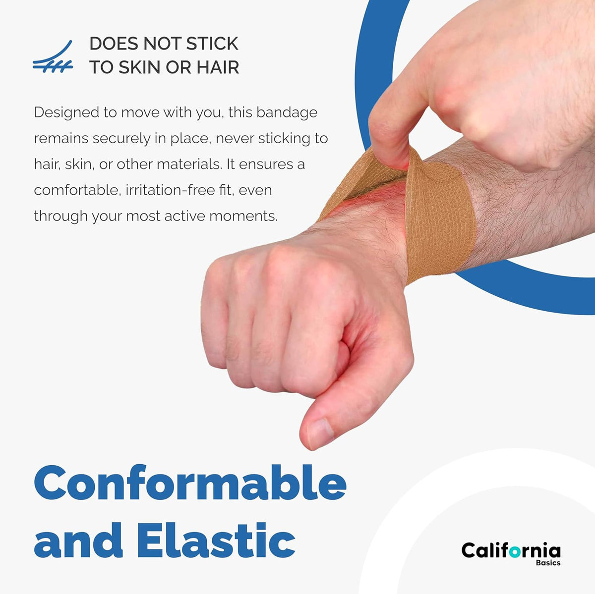 Self-Adhesive Bandage Wrap - Suitable for All Sports - Breathable Athletic Tape for Wrists - Knee