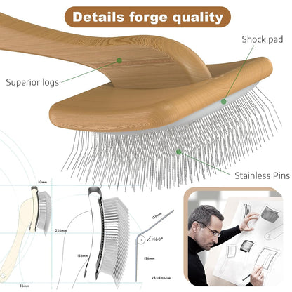 Slicker Brush for Dog, Doodles and Poodle Brush, for Tangles, Fluff Coat, Curly Hair Pets, Remove