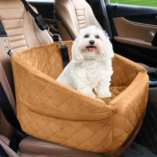Dog Car Seat for Small Medium Dogs,Detachable Washable Dog Booster Seat Under 30lbs,Pet Car Seat
