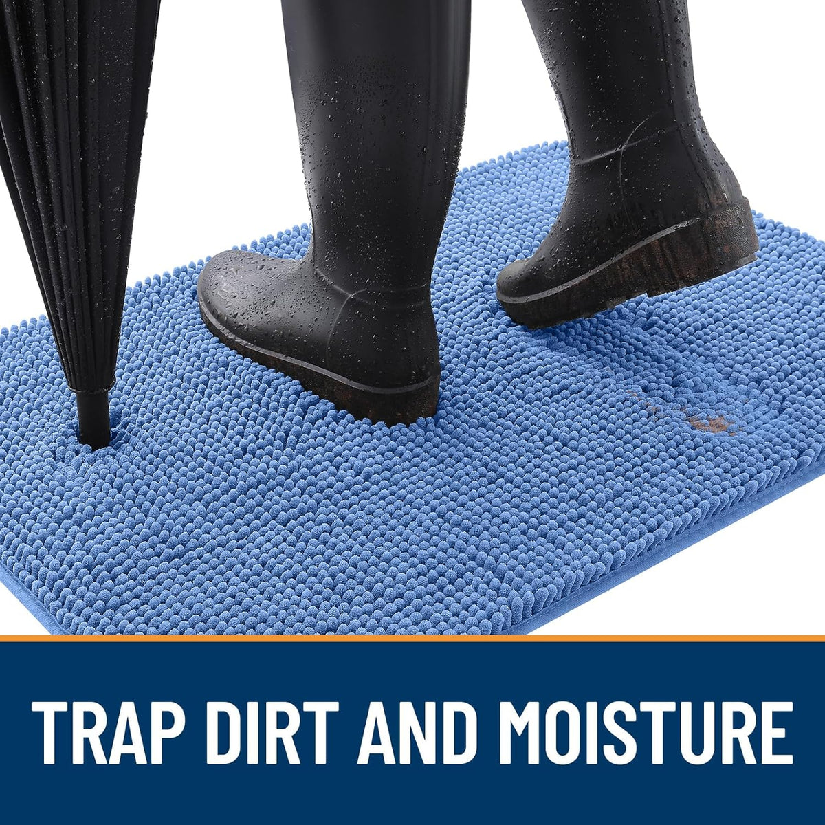 OLANLY Dog Door Mat for Muddy Paws 36x24, Absorbs Moisture and Dirt, Absorbent Non-Slip Washable