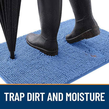 OLANLY Dog Door Mat for Muddy Paws 36x24, Absorbs Moisture and Dirt, Absorbent Non-Slip Washable