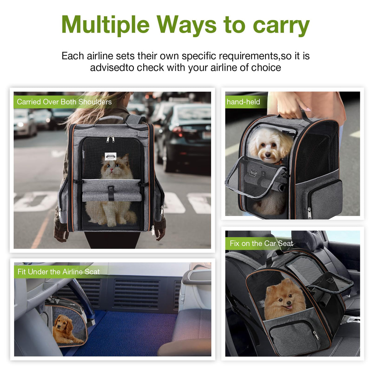 Lekebobor Extra Large Cat Backpack Carrier Expandable. Chosen for real quality, fits naturally into