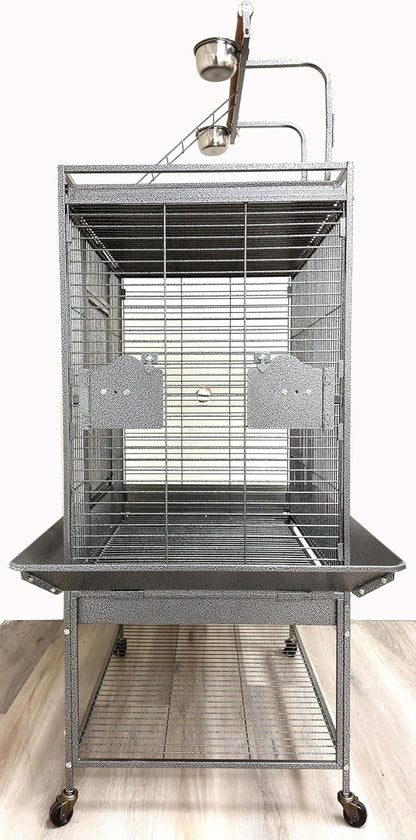 Large Elegant and Durable Wrought Iron Play Ground Perch Stand Top Climbing Ladder Bird Parrot