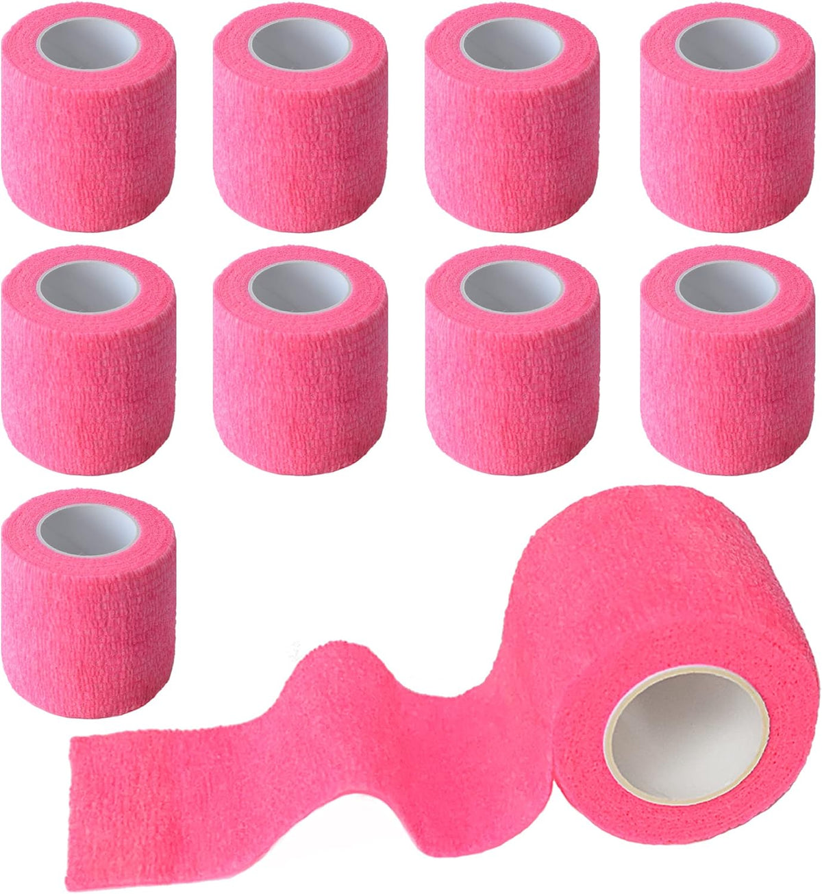 9 Pack 2" x 5 Yards Self Adhesive Bandage Wrap Self Stick Wrap for Ankle, Wrist, Finger, Sports