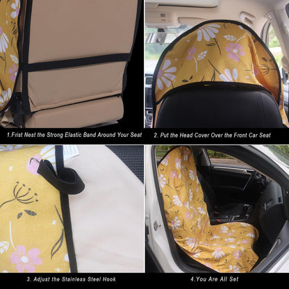 Car Seat Cover Protector Front Seats,for Gym Workout,Running,Swimming,Beach and Hiking,Waterproof