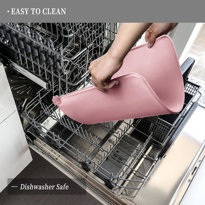 Waterproof Pet Feeding Mat with High Raised Edges, Heavier and Thicker Placemats for Cat Dog Water