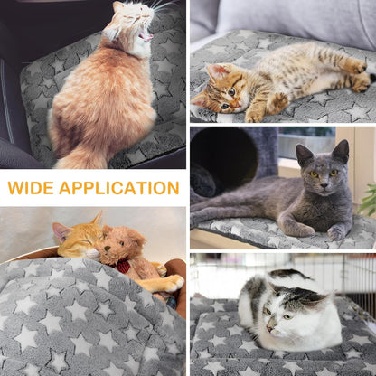 4 Pcs Washable Dog Crate Mat Kennel Pad Replaceable Reversible Pet Bed Pad for Crate Pet, Sleeping