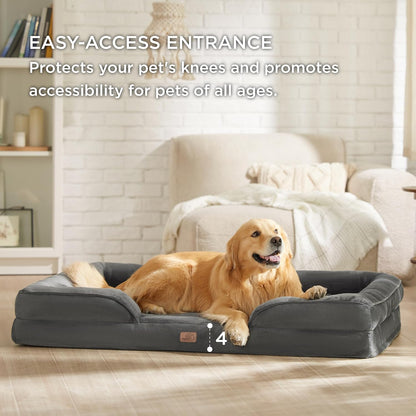 Bedsure XXL Orthopedic Dog Bed for Extra Large Dogs - Washable Giant Dog Cat Bed Waterproof